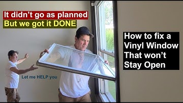 HOW TO Fix a VINYL window that Won