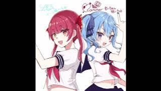 Download lagu Houshou Marine & Hoshimachi Suisei DUET / OTONABLUE - ATARASHII GAKKO!