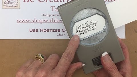 Timeless Label Punch by Stampin
