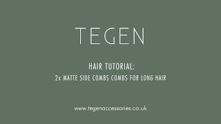 Quick How To French Side Combs For Long Hair Tegen Accessories