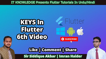 Keys In Flutter | Flutter Basic Tutorial Series 6th Video | Like | Comment | Share
