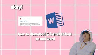 how to download & install dafont on microsoft word screenshot 1