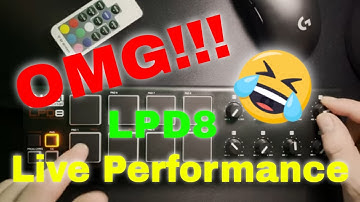DRUNK AKAI LPD8 Ableton LIVE Performance 😂 |  WTF is going on here...