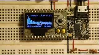 My own DIY Mp3 player with OLED screen(This is my own MP3 Player, based on PIC18F46K22, with OLED 128 x 64 pixels. The code is 100% assembler, it only uses 7930 words. (7930 of 32768 = 24% ..., 2012-10-18T03:54:21.000Z)