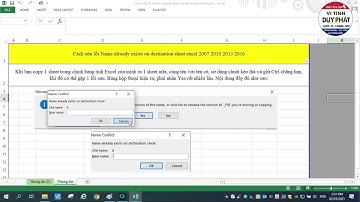 Cách sửa lỗi Name already exists on destination