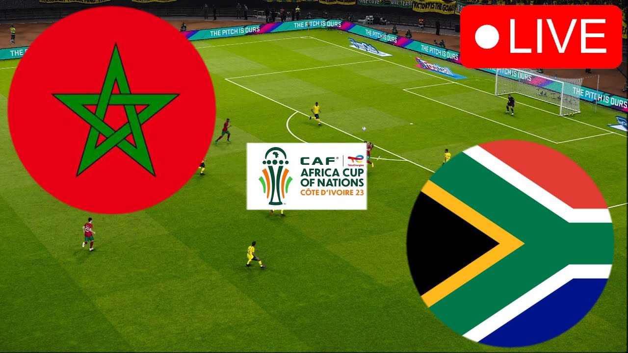 🔴Morocco vs South Africa LIVE Africa Cup of Nations 2024 Video Game Simulation AFCON 2023
