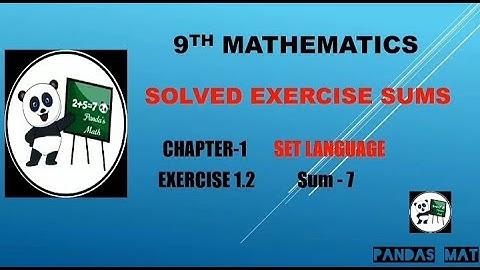 Samacheer 9th Std Maths CHAPTER-1 || SET LANGUAGE || EXERCISE 1.2 || Sum-7 || (T.N)2020 || in Tamil