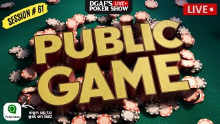 Public Game! $2/3 Cash Game, Session #61