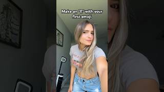 Make an "E" with your first emoji‼️👀😜 #shorts #viral #relatable #funny #fyp #comedy #fun #emoji
