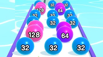 Ball Run 2048 - All Levels Gameplay Android, iOS ( Levels 146 )