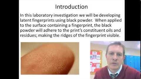 Detection of Latent Fingerprints Using Black Powder