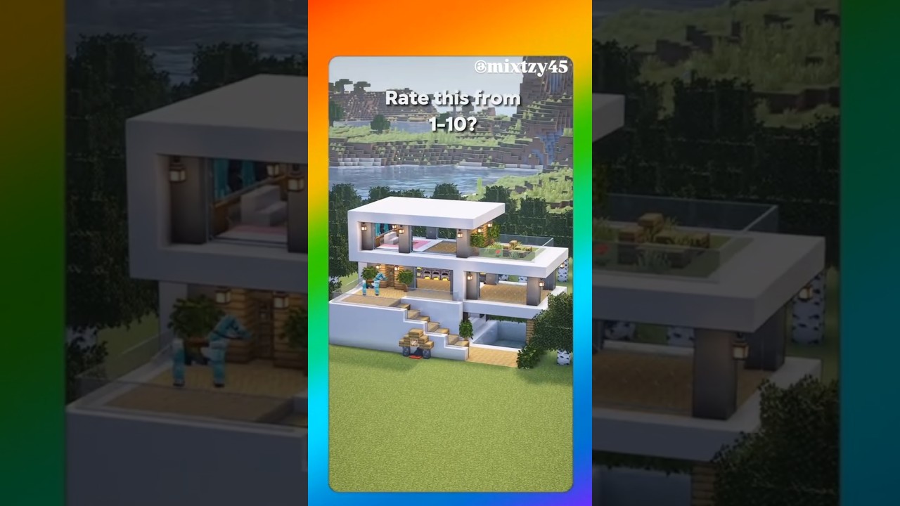 "Minecraft: Ultimate Best Modern House Tutorial"🏠