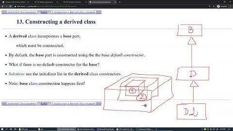 11.4 Base and derived class constructors