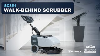 Advance SC351 Walk-Behind Floor Scrubber by Atlas Toyota Material Handling 1,224 views 2 years ago 23 seconds
