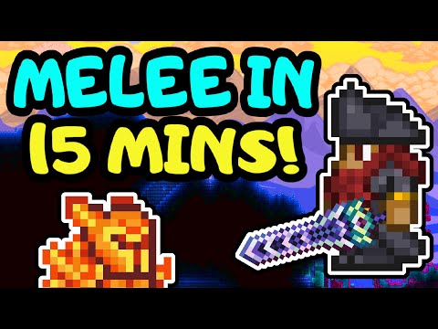 Terraria Melee Guide in 15 Minutes! Terraria 1.4 Melee Progression Loadout Guide from Start to End!