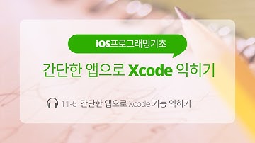 iOS 11-6 Swift 강좌 : 간단한 앱으로 Xcode 익히기