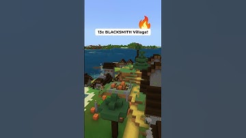 Thumbnail of 13x BLACKSMITH Minecraft Village Seed! #shorts