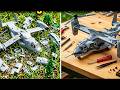 V-22 Osprey Crash &amp; Restoration in the Amazon | Military Toy Assembly ASMR
