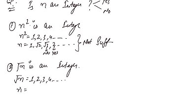 Official DS Question is n and Integer?