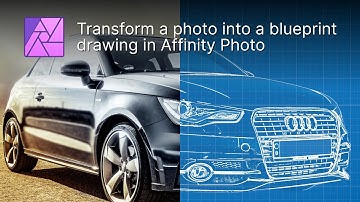 How to create a BLUEPRINT effect in Affinity Photo