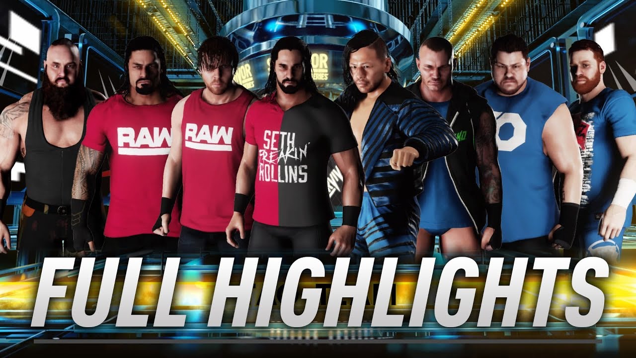 Raw Vs Smackdown Live Highlights Survivor Series 2018 Wwe 2k18