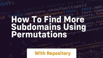 how to find more subdomains using permutations