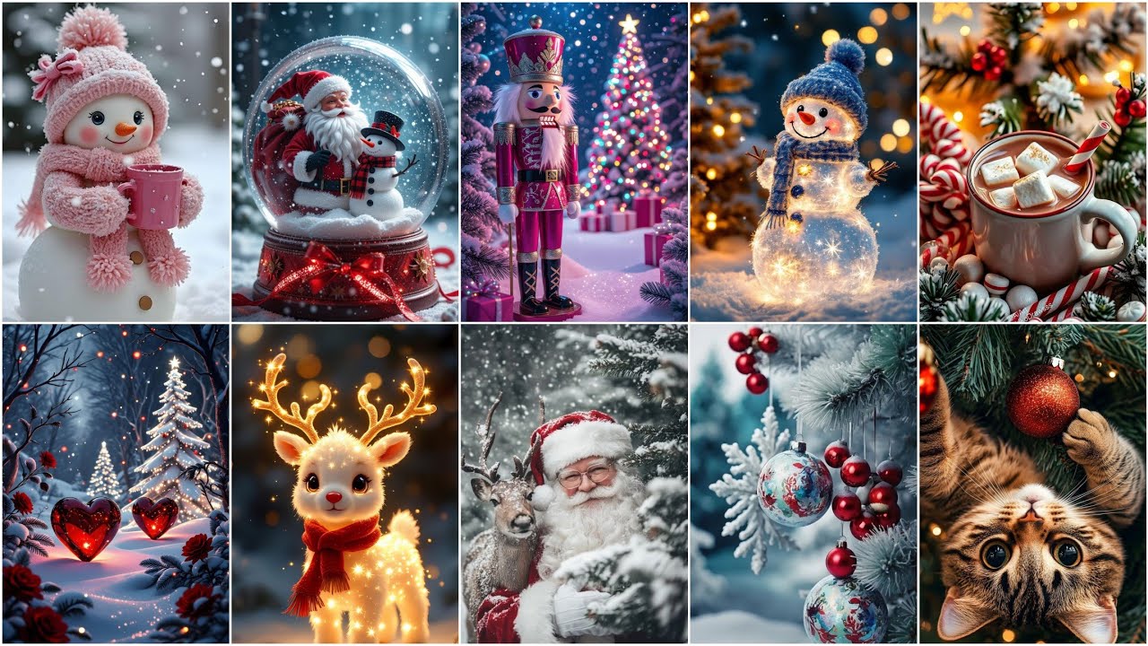 🎄Счастливого Рождества! HD обои на телефон | Рождественские фотообои для мобильных устройств | Ро...