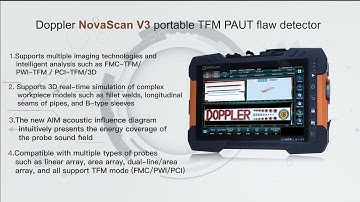 Doppler NovaScan V3 portable TFM PAUT flaw detector