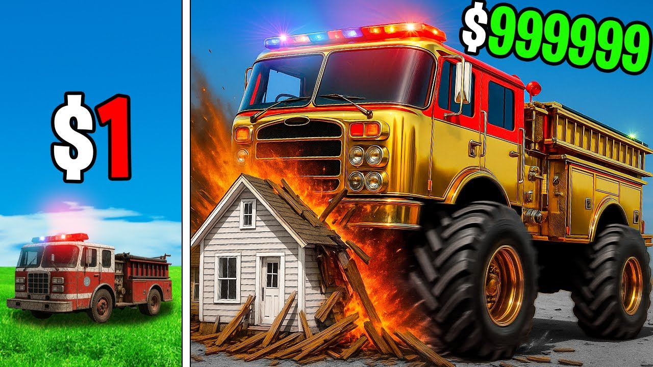 $1 to $1,000,000 Firetruck on GTA 5