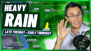 Heavy Rain Looking Likely Tuesday Night Into Wednesday Across Southern Colorado
