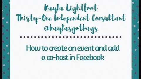 How to create an event and add a co-host on Facebook