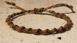Learn how to make an easy retro hippie macrame hemp bracelet in this
knot tying video tutorial. step by instructions. the spiral pattern is
formed re...