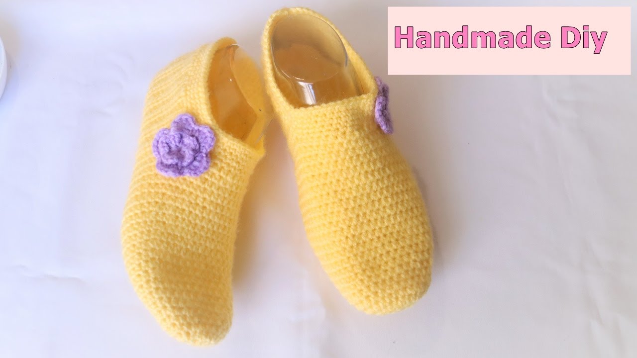 Pantuflas/Babuchas a Crochet para el Invierno ♡ Handmade Diy - YouTube