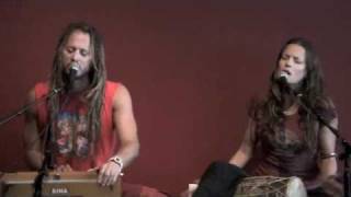 Video thumbnail of "Bhakti Yoga Shala opening Govindas & Radha sing Hanuman Chalisa (part1)"