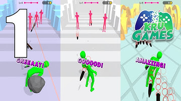 Dodge Action 3D Gameplay Walkthrough #1 Level 1 ~ 7 (Android, IOS)