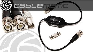 Video Ground Loop Isolator Balun BNC-M/M GB001 distribuido por CABLEMATIC ®