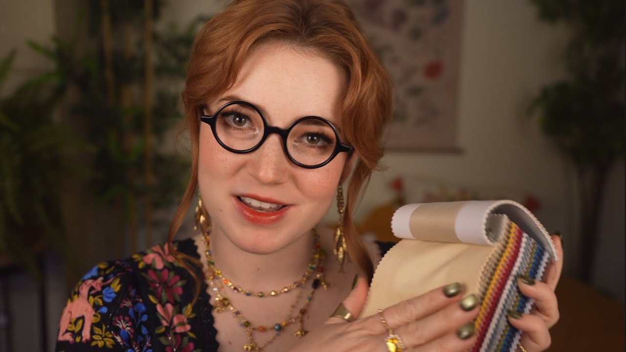 Interior Designer ASMR | Luxury Velvet Swatches (tingly jewelry sounds)