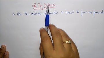 functions in c programming | Call by reference | Example |  C Programming | Lec-42