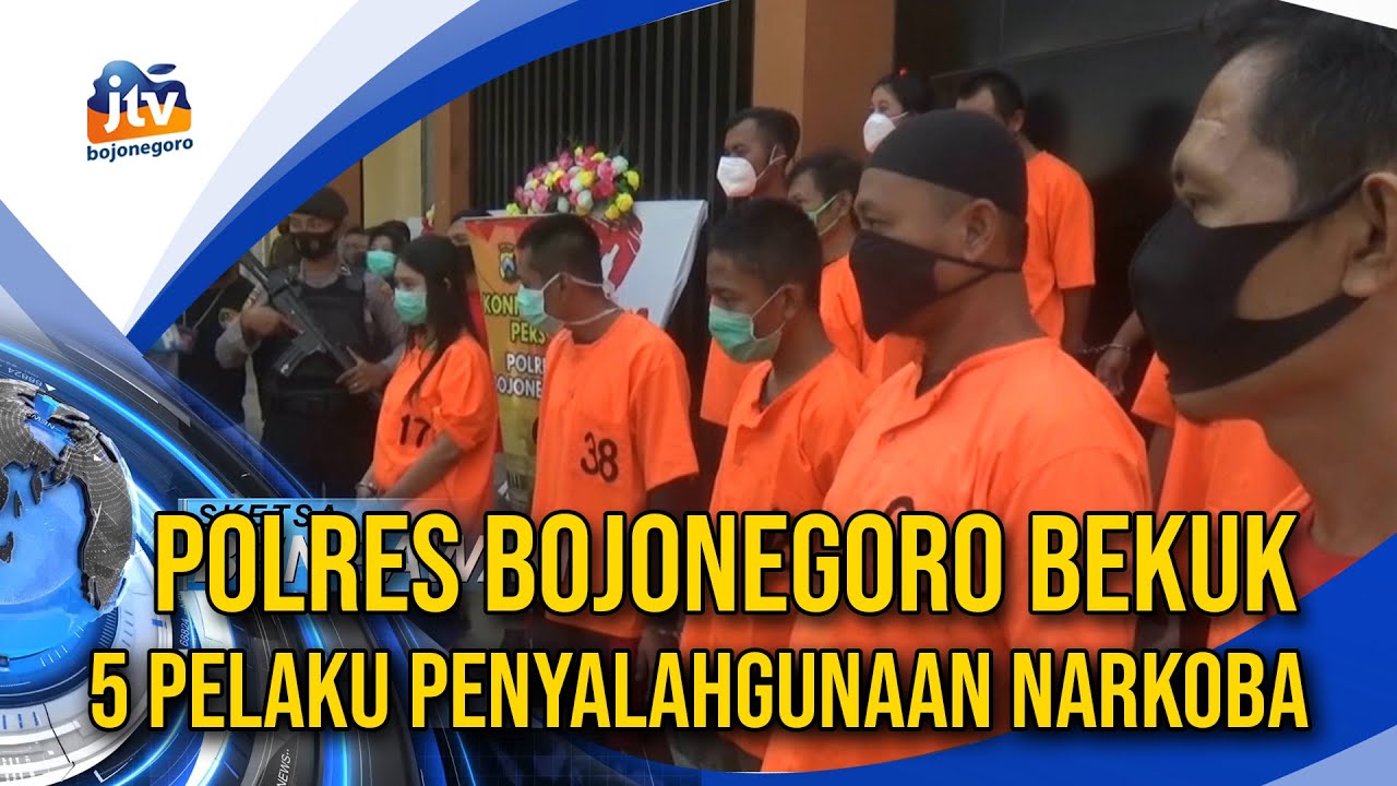 Polres Bojonegoro Bekuk 5 Pelaku Penyalahgunaan Narkoba