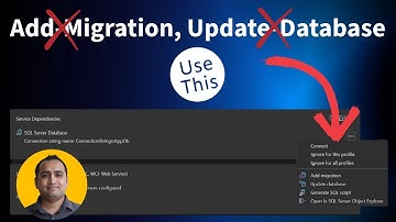 Visual Studio GUI for Entity Framework Core Commands | Migrations in Entity Framework Core