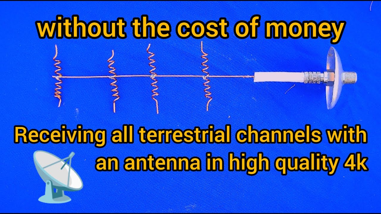 Reception of all terrestrial channels with an antenna in high quality