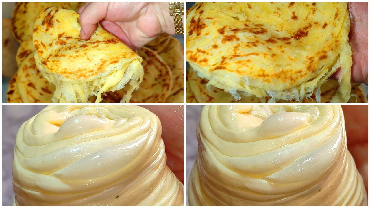 ملوي🇲🇦🇲🇦 بالعجينة السحرية بواحد طريقة ساهلة بزاف كتفاداي العجن والدلك تماما خفاف ومورقين و ملحمين