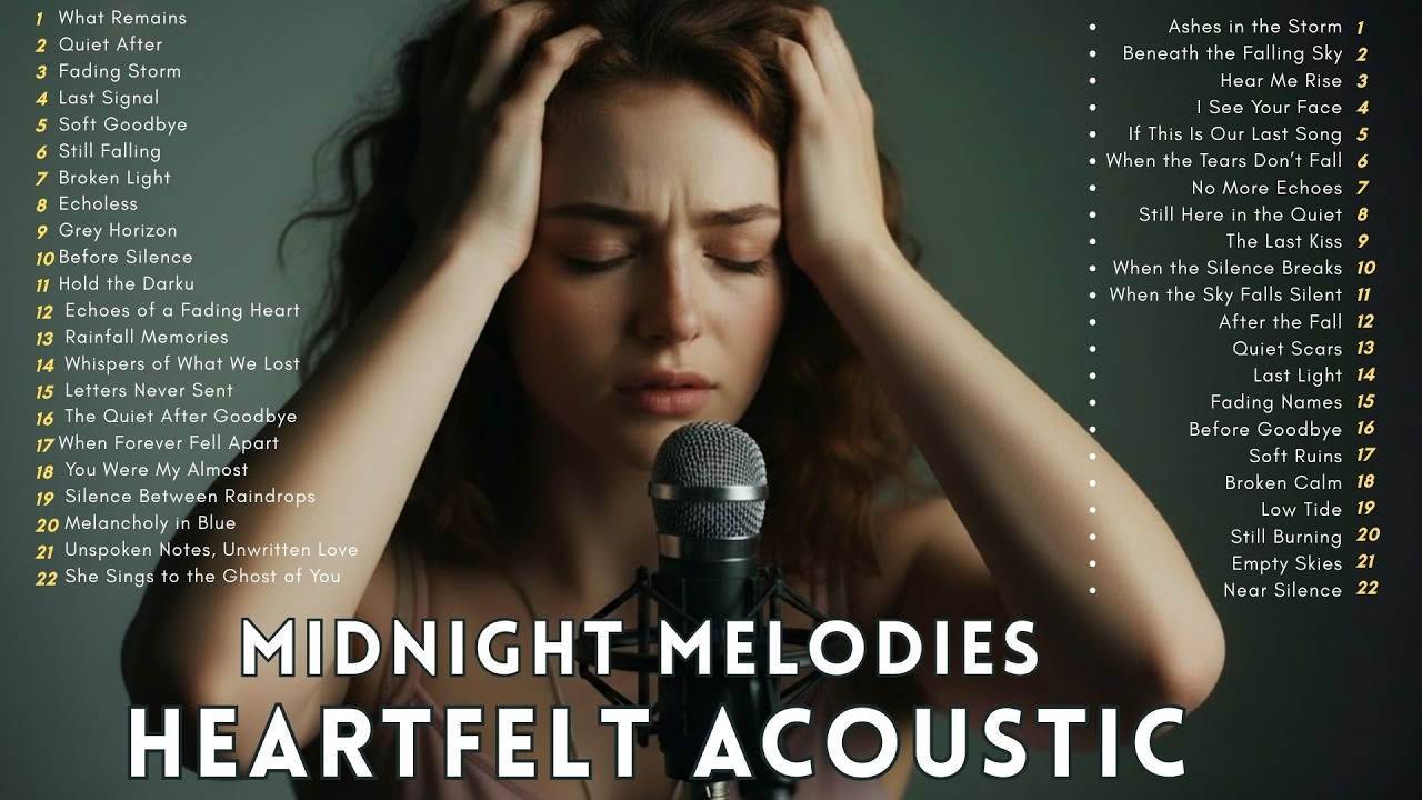 MIDNIGHT MELODIES 🌙 Heartfelt ACOUSTIC Pop for a Quiet Night🎶RAINY DAYS & COFFEE, Relaxing Acoustic