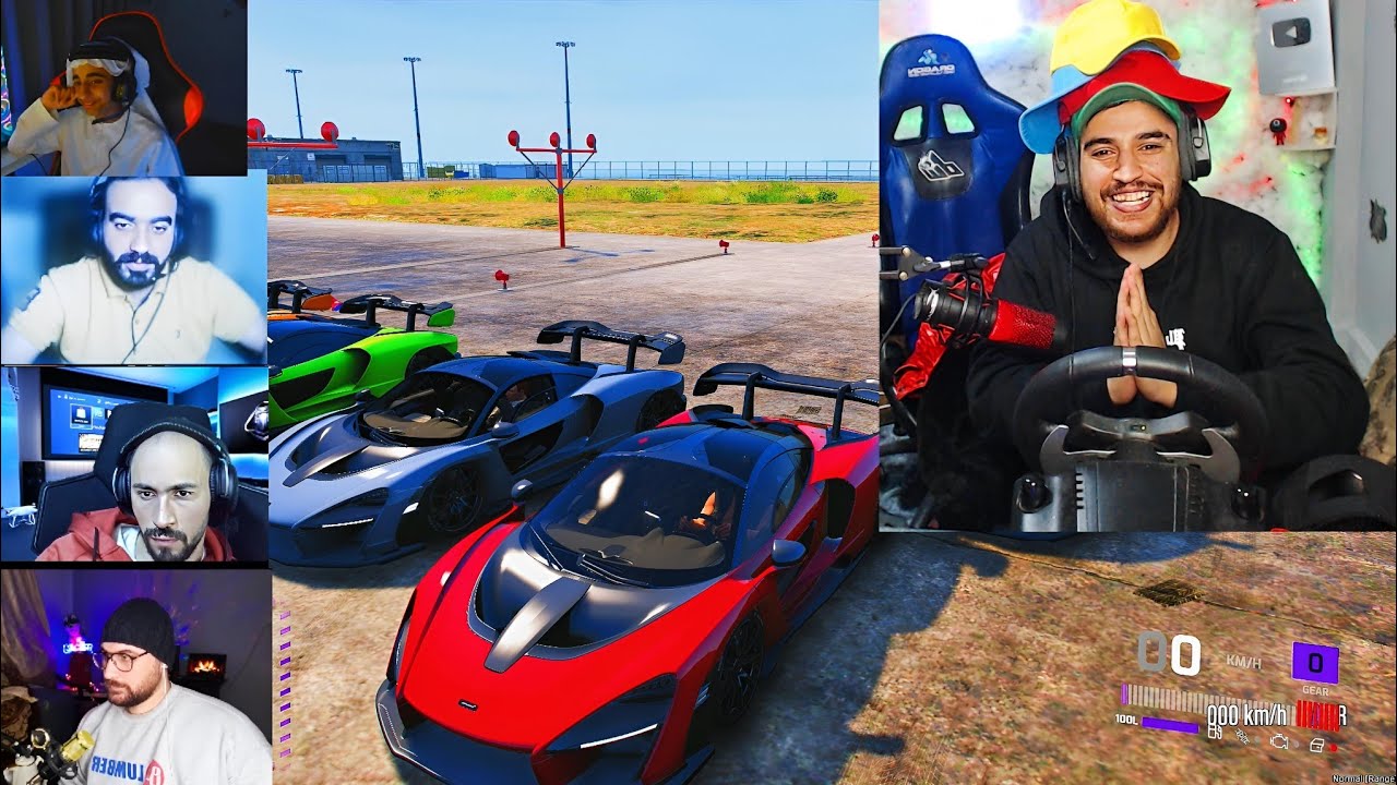 سباق السرعه والهبل 😂 دبل فيس كام مع الشباب  | جراند 5