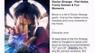 Doctor Strange - Plot Holes, Funny Scenes and Fun Moments