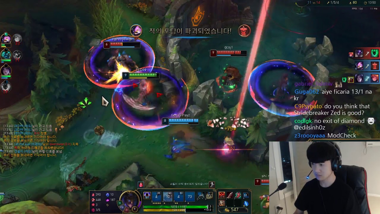 ZED99 PLAY ZED VS ZOE - KR CHALLENGER PATCH 11.5