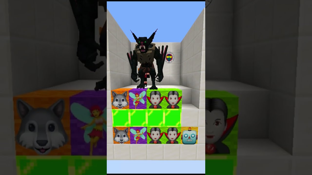 Minecraft'ta EMOJİ TAHMİN ETME!💩👽🤖 #shorts  #minecraft