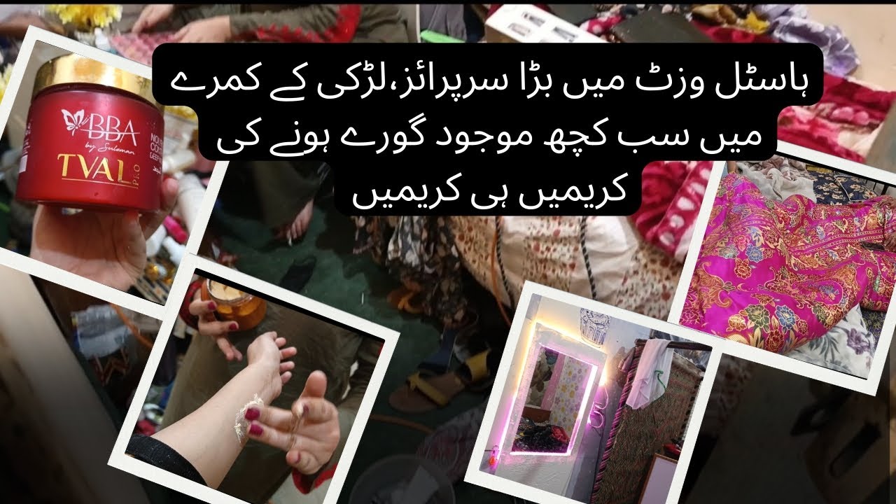 Hostel or Beauty Parlor?Hostel Room Shocked Me, from whitening creams to makeup @NabilaDiaries-m3o 