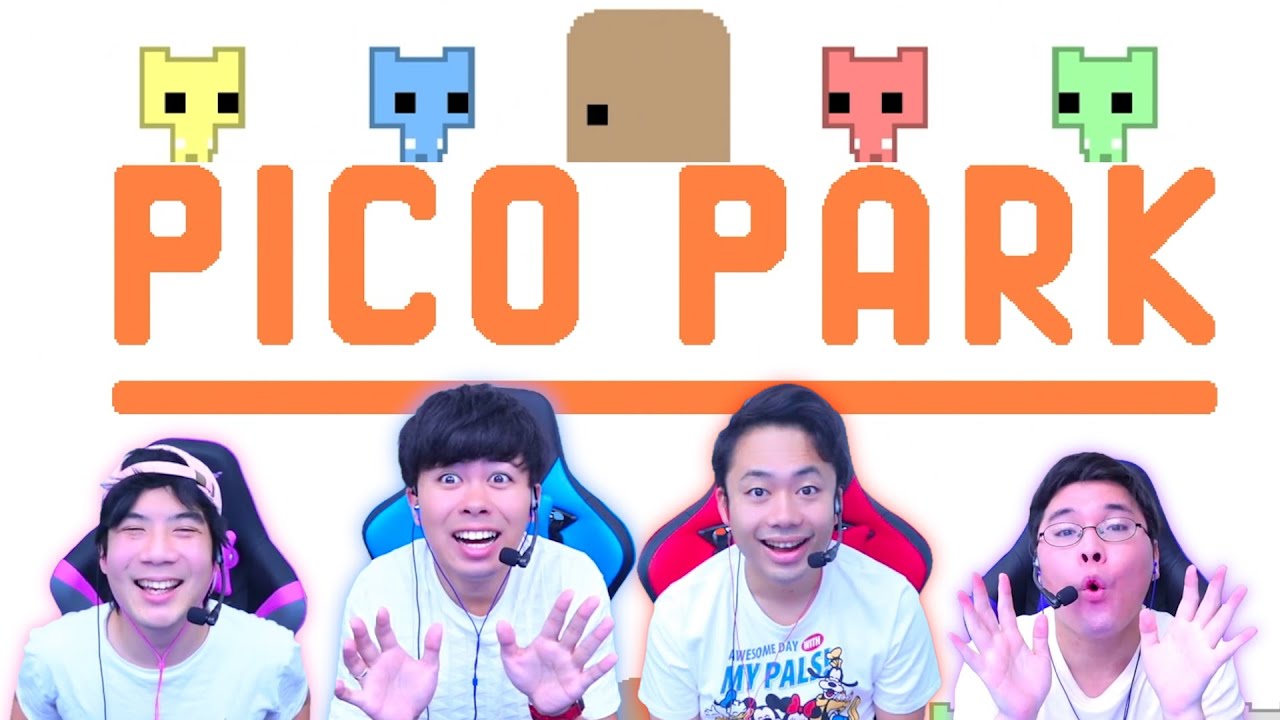 協力して遊ぶピコパークを4人でやったらゲームが終わんねぇwww【PICO PARK】