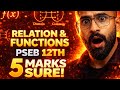🚨Relations &amp; Functions 💣 | 5 Marks Confirm | PSEB Class 12 Maths final exam